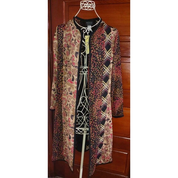 NWT Sz Small Koos of Course Womens Cardigan Sweater Duster Art to Wear Quilted - Picture 1 of 9